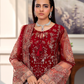 Maroon Red 'Inayat' Net Ladies Suit
