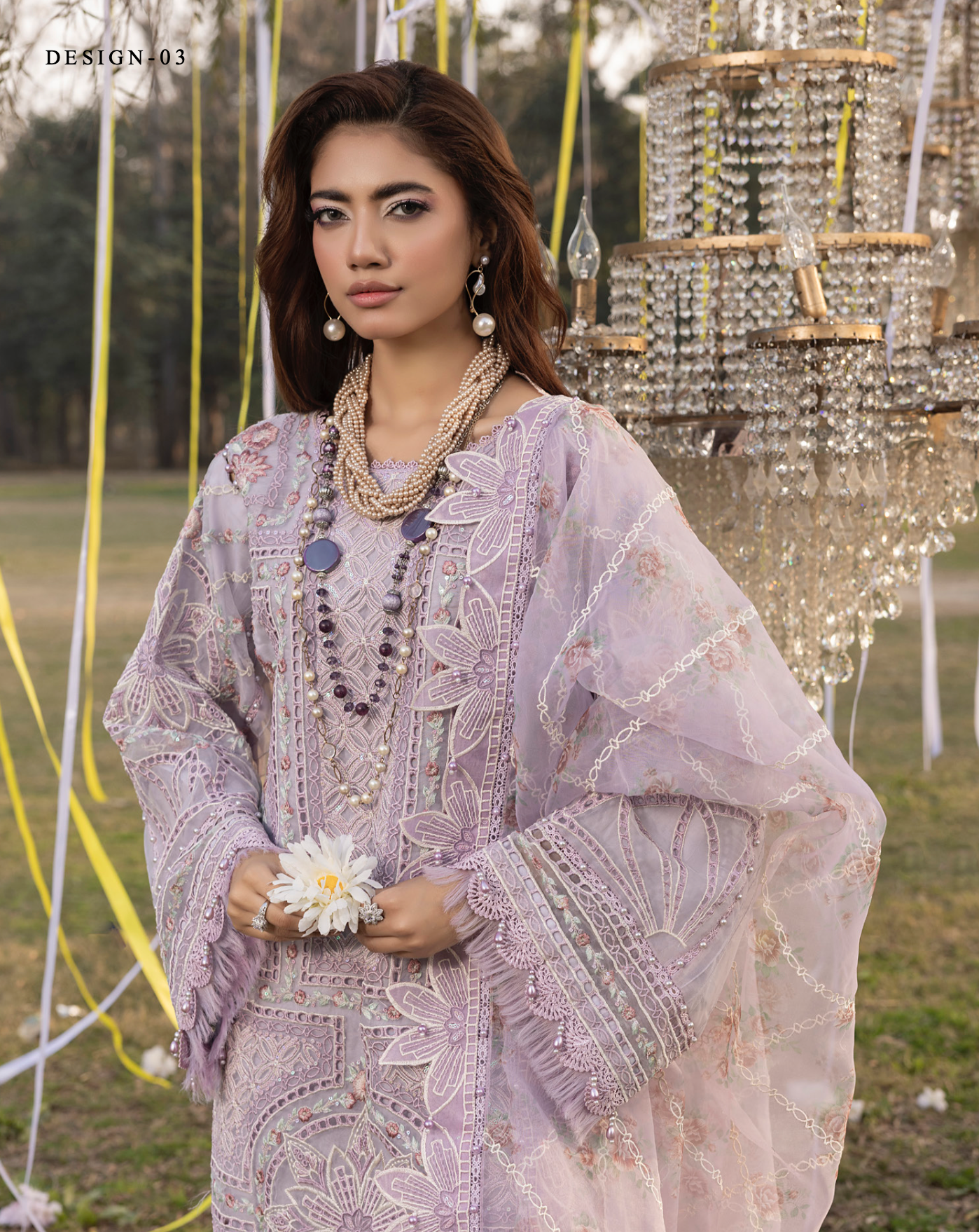 Lilac 'Summer Fantasy' Lawn Ladies Suit