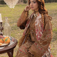 Brown 'Summer Fantasy' Lawn Ladies Suit