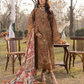 Brown 'Summer Fantasy' Lawn Ladies Suit