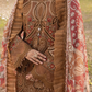 Brown 'Summer Fantasy' Lawn Ladies Suit