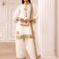 White 'Rosalie' Viscose Silk Ladies Suit