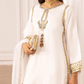 White 'Rosalie' Viscose Silk Ladies Suit
