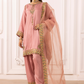 Dusty Pink 'Rosalie' Viscose Silk Ladies Suit