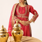 Magenta Pink Crushed Ladies Suit