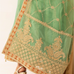 Green Crushed Ladies Suit