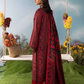 Red and Black 'M Prints' Linen Ladies Suit