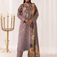 Lilac Purple 'M Prints' Linen Ladies Suit
