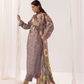 Lilac Purple 'M Prints' Linen Ladies Suit