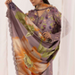 Lilac Purple 'M Prints' Linen Ladies Suit