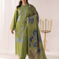 Green 'M Prints' Linen Ladies Suit