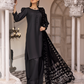 Black 'Sapna' Dhanak Ladies Suit