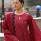 Maroon Red 'Bazar Kahani' Cotton Ladies Suit