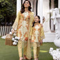 Creamy Yellow Gold Luxury Jacquard Lawn Ladies Suit