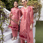 Dusty Red Luxury Jacquard Lawn Ladies Suit