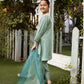 Teal Green Luxury Jacquard Lawn Girls Suit