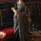 Black and Gold Chiffon Ladies Saree