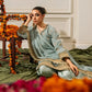 Slate Blue Grey 'Nida Lux' Chiffon Ladies Suit