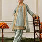 Slate Blue Grey 'Nida Lux' Chiffon Ladies Suit