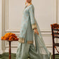 Slate Blue Grey 'Nida Lux' Chiffon Ladies Suit