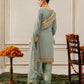 Slate Blue Grey 'Nida Lux' Chiffon Ladies Suit