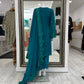 Teal Green Maria B Design Georgette Ladies Suit