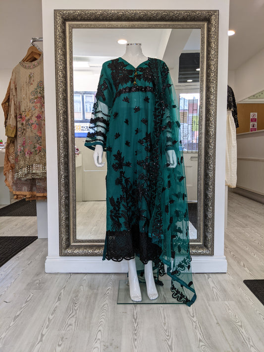 Dark Teal 'Mer Profonde' by Imrozia Premium Ladies Suit