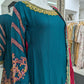 Green and Hot Pink Georgette Sharara Ladies Suit