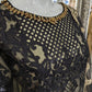 Black and Gold Maria B Design Organza Ladies Suit