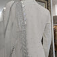 White Chiffon Gharara Ladies Suit