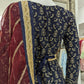 Navy Blue Chiffon Ladies Suit