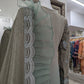 Grey and Teal Maria B Design Chiffon Ladies Suit