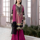 Purple Gharara Festive Lawn Ladies Suit