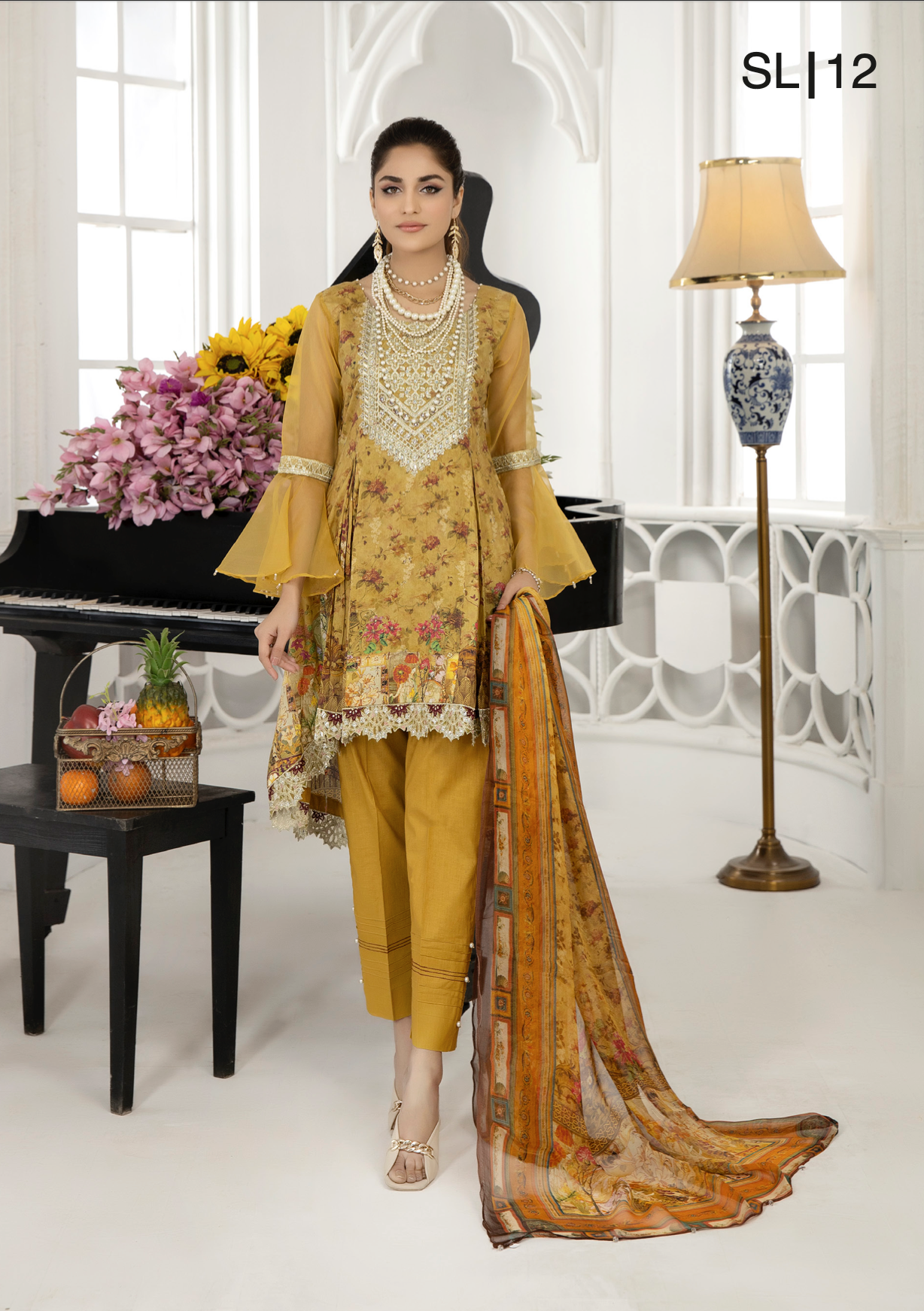 Mustard Yellow Arzoo Lawn Ladies Suit