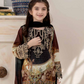 Black Ally's Festive Lawn Girls Suit