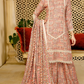Pink and Beige Mahru Dhanak Ladies Suit