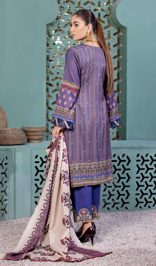 Purple Munira Designer Dhanak Ladies Suit