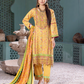 Mustard Yellow Munira Designer Dhanak Ladies Suit