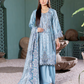 Blue Munira Designer Dhanak Ladies Suit