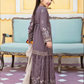 Purple Taupe 'Sphinx' Fareen Chiffon Sharara Girls Suit