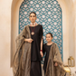 Black Mummy & Me Jacquard Sharara Ladies Suit